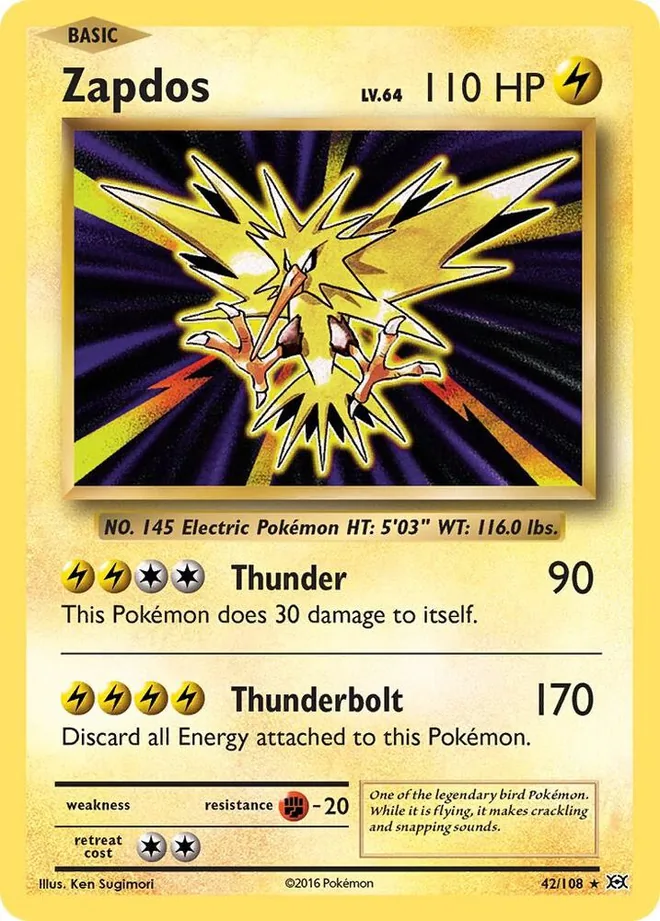Zapdos 42/108 — XY - Evolutions