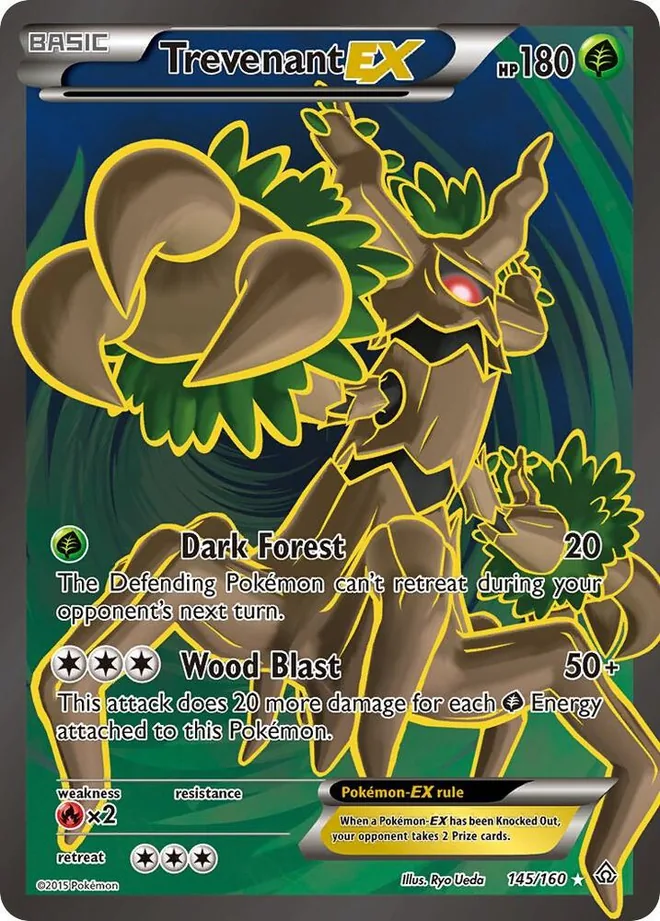 Trevenant EX (145 Full Art) 145/160 — XY - Primal Clash
