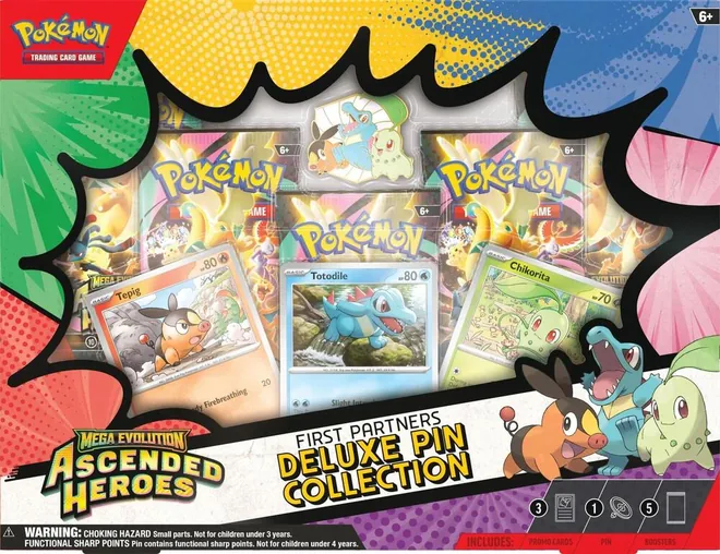 Ascended Heroes First Partners Deluxe Pin Collection — ME: Ascended Heroes
