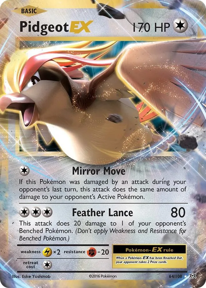 Pidgeot EX 64/108 — XY - Evolutions